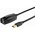 CableCreation Gold (Long 16FT) Super Speed USB 3.0 Active Extension Cable, USB 3.0 Extender USB A-Male to A-Female Cable, 5Meter/16ft, Black