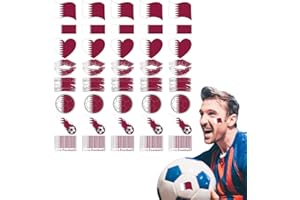 Fauitay 40 Pcs Flag Stickers, 8 Designs National Flags Decals Temporary Tattoo, with Premium Adhesive for Kids Students Sport