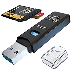 USB3.0 Micro SD Card Reader, 5Gbps 2-in-1 SD Card