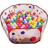 EocuSun Kids Ball Pit Playpen, 39.4-inch by 19.7-Inch with Zippered Storage Bag