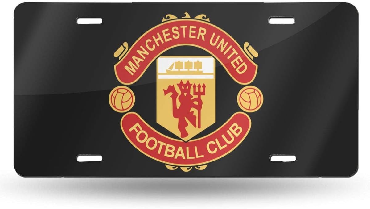 ZZE6RT Manchester United License Plate Aluminum Novelty