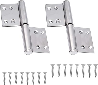 ManLee 2pcs Scharnier Edelstahl Flaggenscharnier Lang Türscharniere