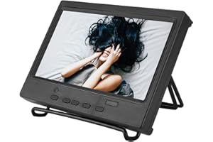 DIYEENI Monitor, 7 Inch Portable Monitor, 1024x600 Multifunction Display for , car Display, CCTV, +VGA + Input, Support Remote Control(US)