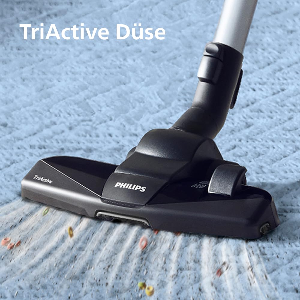 Philips PowerPro Compact Staubsauger – Leicht, Beutellos, 900 W Saugleistung, TriActive Düse für Hartböden und Teppich, Allergie H13 HEPA-Filter, PowerCyclone 5 Technologie (FC9332/09) 3
