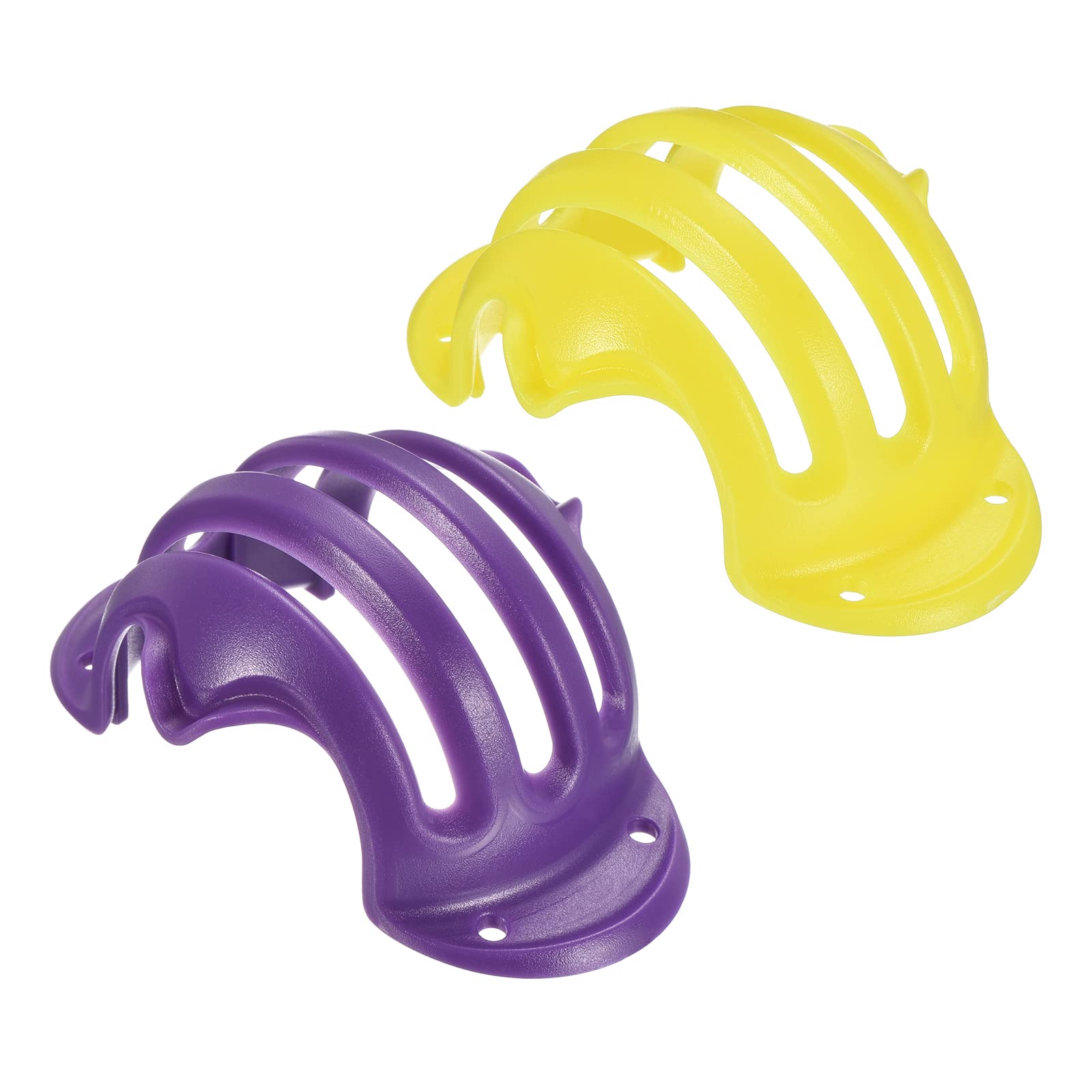 PATIKIL Golf Ball Liner, 2 Pack Line Marking Drawing Stencils Marker Alignment Tool for Golf Sport, Purple Yellow