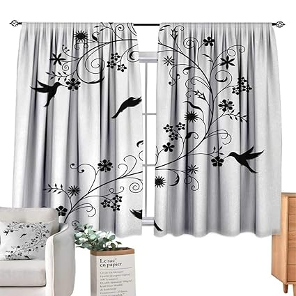 Amazon Com Rupperttextile Thermal Curtains Black And White