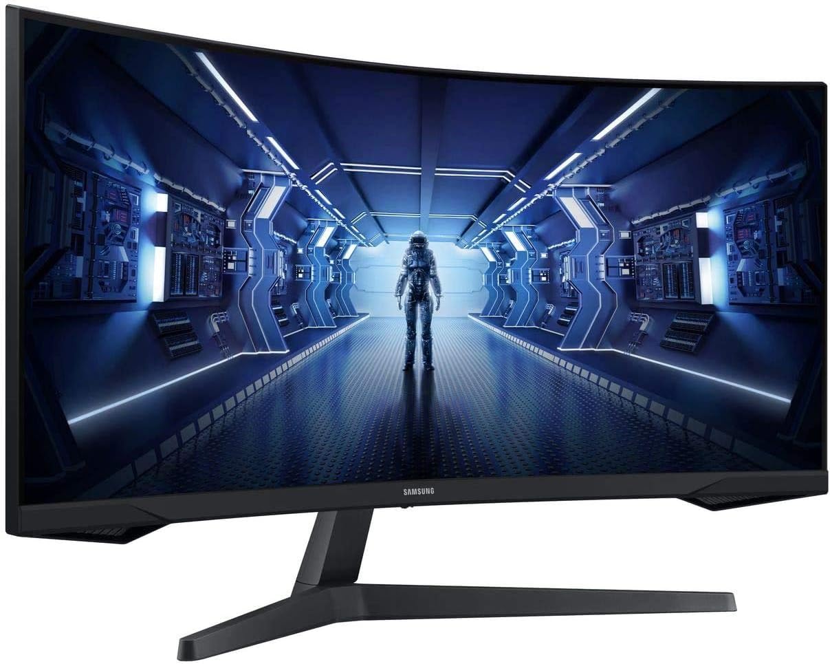 Samsung Odyssey LC34G55TWWUXEN 34" G55 1000R Curved Gaming Monitor - 165Hz, 1ms, 1440p QHD, Freesync Premium, HDR10, HDMI, 1 x Displayport , Black - Image 4