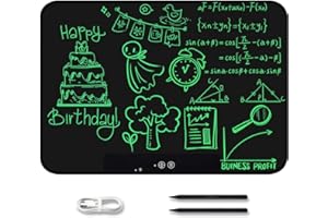 SGAYYDS LCD Writing Tablet 21 Inch Monochrome Sn Reable Ding Board with 2 Slus Ding Writing Taking Notes Leaving Mas for Todd