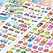 Kid Stickers 1500+, 22 Different Sheets, 3D Puffy Stickers for Girls Boys, Bulk Stickers for Kids Birthday Gift, Scrapbook Stickers, Bullet Journals, Including Animals, Dinosaur, Alphabet and More