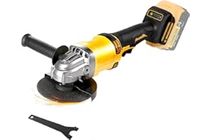 SPOMACGEK Cordless Angle Grinder Compatible with Dewalt 20V Max Battery(NO Battery) (NO Wheels) Brushless 4-1/2" Angle Grinder for Cutting, Griding, Polishing(10000RPM)