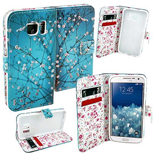 Mstechcorp - HTC One M9 Hima - [Kickstand Feature] HTC One M9 Wallet (Hima) Case Premium PU Leather Flip Cover - Flip Case for HTC One M9 (Hima) 2015 Model (BLOOMING TEAL)