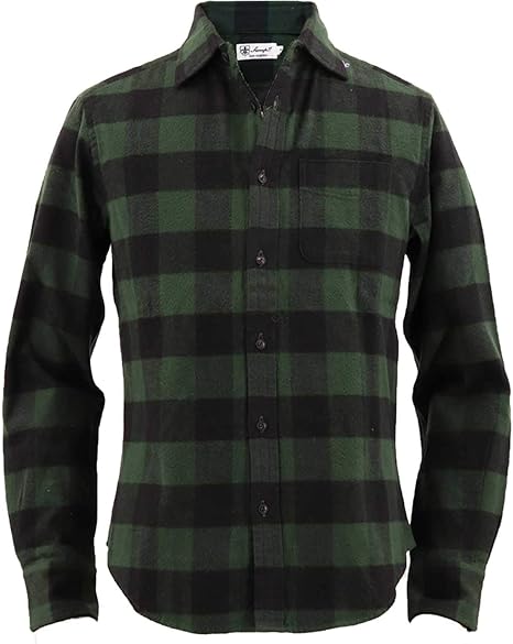 Amazon Sweep Losangeles スウィープ ロサンゼルス メンズ バッファローチェック柄 コットンフランネルシャツ Buffalo Green グリーン シャツ 通販