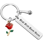 BLEOUK Singer Keychain Bidibidi Bombom Dance Lyric Gift Singer Fans Music Gift