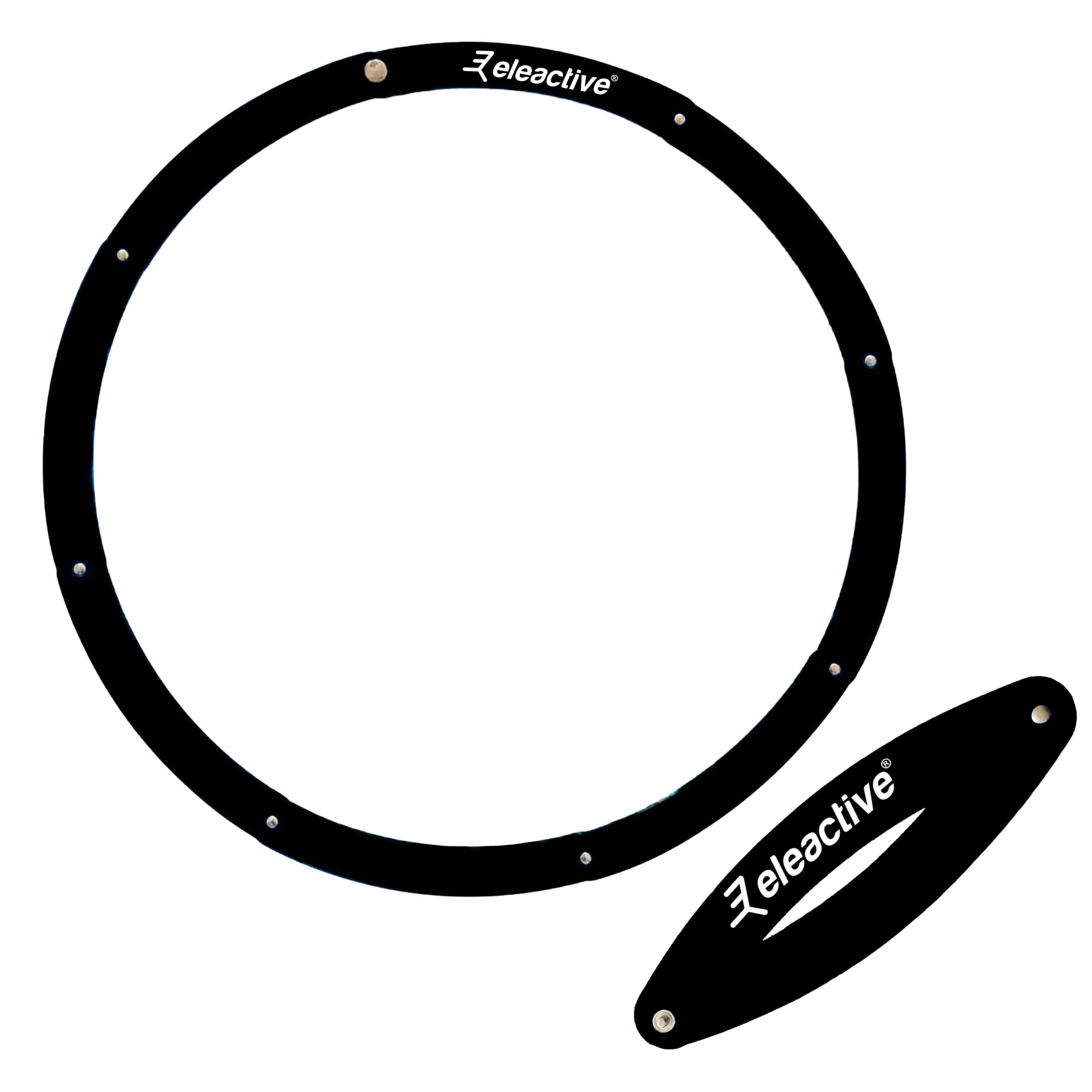 Eleactive ® Black folding petanque circle. Made in France. Approved for competition by the F.I.P.J.P.