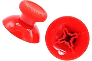 Deal4GO 2-Pack Concave Rubber Analog Thumbsticks Replacement for Xbox Series S|Xbox Series X Controller Thumb Grips (Pulse Red), (XSSX2)