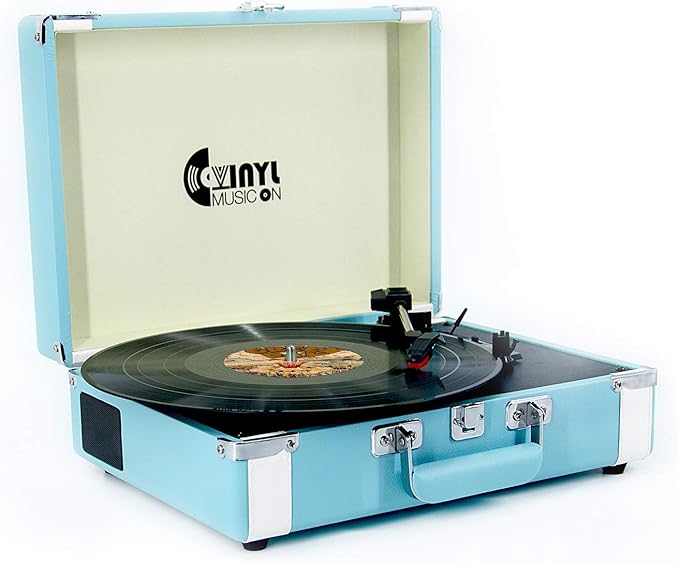 VINYL MUSIC ON Vinyl Record Player with Builtin Stereo Speakers