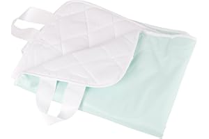 DMI Waterproof Sheet to be Used as a Bed Pad, Mattress Protector, FSA and HSA Eligible, Furniture Cover or Seat Protector with Quilted Slide Sheet and 4 Layers of Protection, With Straps, 28 x 36