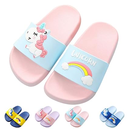 Amilia Enfants Chaussons Licorne Unicorn Garçon Fille Plage