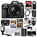 Nikon D7500 Wi-Fi 4K Digital SLR Camera with 18-300mm VR DX Lens, Case & 32GB Card + Flash + Mic + Video Light + Battery & Charger + 3 Filters Kit