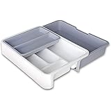 MDHAND Kitchen Drawer Organizer - Expandable Silverware Organizer/Utensil Holder and Cutlery Tray with Drawer Dividers for Fl