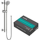 AULEEND Shower Slide Bar Handheld Shower Head with Hose, 5-Function Hand Shower with Wall Mount，shower slide bar,adjustable h