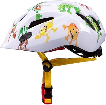 Casco Para Bicicleta Molde Integrado Dibujos Animados Montar Patinaje Patinaje Equipo De Proteccion Casco Deportivo Fruta Blanca Amazon Es Bricolaje Y Herramientas