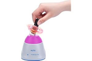 +UXI Mini Vortex Mixer HuXi Lab Vortex Shaker, 3000RPM Portable Vortexer with Touch Function for Nail Polish, Eyelash Adhesives, Pigments, Acrylic Paints Mixing, Test Tubes and Centrifuge Tubes 50ML