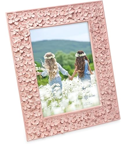 Amazon.com - Laura Ashley 5x7 Pink Floral Textured Hand-Crafted