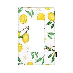 Pznen Lemon Floral Single Rocker Light Switch