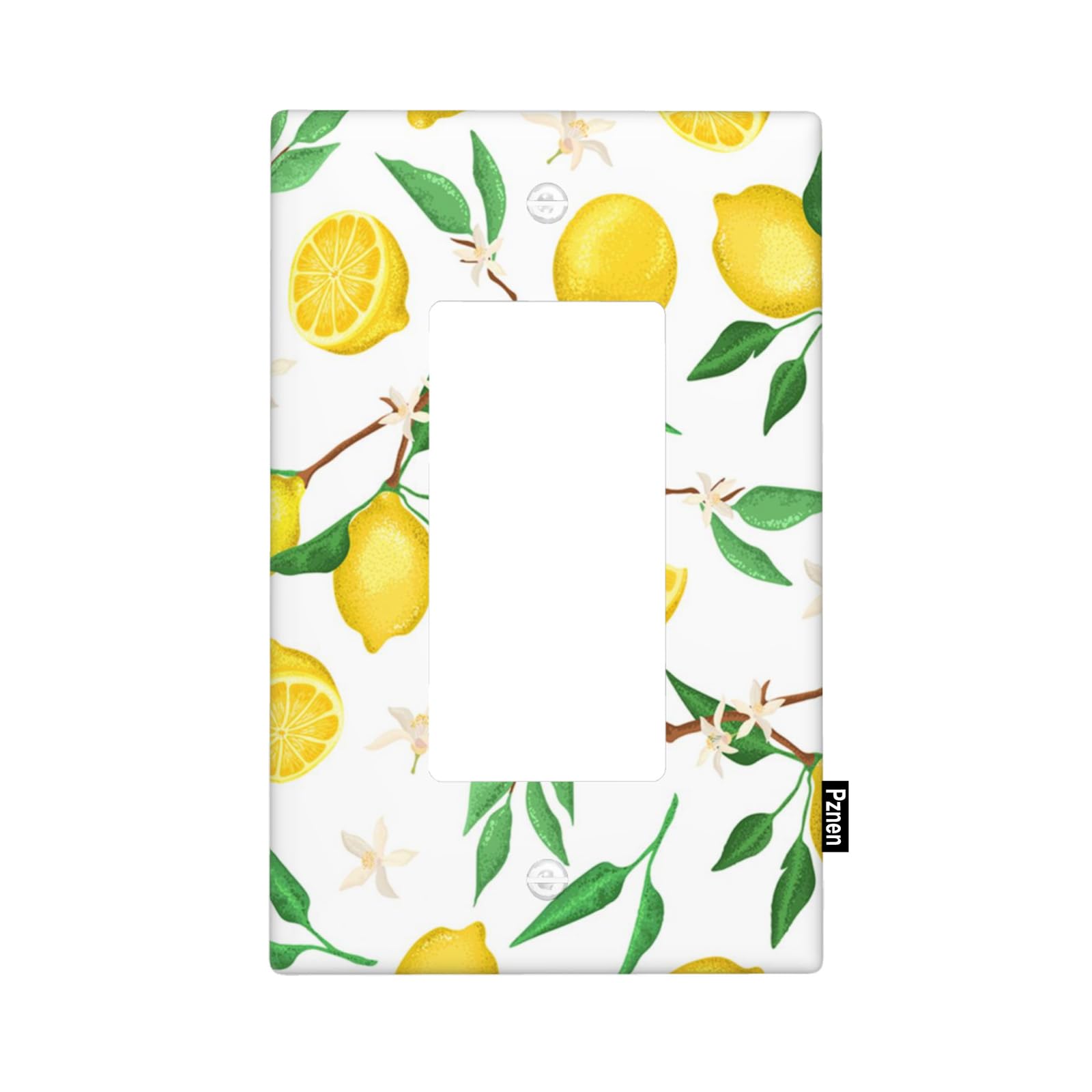 Pznen Lemon Floral Single Rocker Light Switch