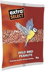 Extra Select Whole Peanuts for Wild Birds 3kg Bag High Protein Fat Aflatoxin