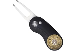 Full Metal Markers Premium Golf Divot Tool with Unique Metal Ball Marker – Pitch Mark Repair Tool for Green and Putting Surface – 1 Divot Tool + 1 Marker