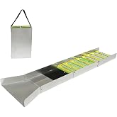 SAFEBAO 50 INCH Folding Aluminum Alloy Sluice Box, Portable Gold Prospecting Equipment, Gold panning kit for Gold Mining for River, Creek, Gold Panning, Prospecting, Dredging