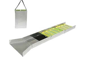 SAFEBAO 50 INCH Folding Aluminum Alloy Sluice Box, Portable Gold Prospecting Equipment, Gold panning kit for Gold Mining for River, Creek, Gold Panning, Prospecting, Dredging