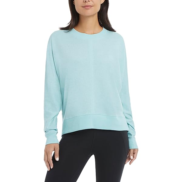 DANSKIN×UJOH　HYBRID OVERSIZE CREW Danskin Ladies' Oversized Crewneck Pullover with Pocket