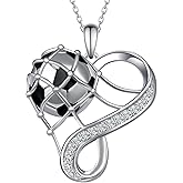SVODEA Volleyball/Tennis/Soccer/Basketball/Pcikleball/Baseball/Golf/Football/Hockey Necklace 925 Sterling Sliver Sport Necklace for Women Sport Jewelry Gifts for Sports Fans