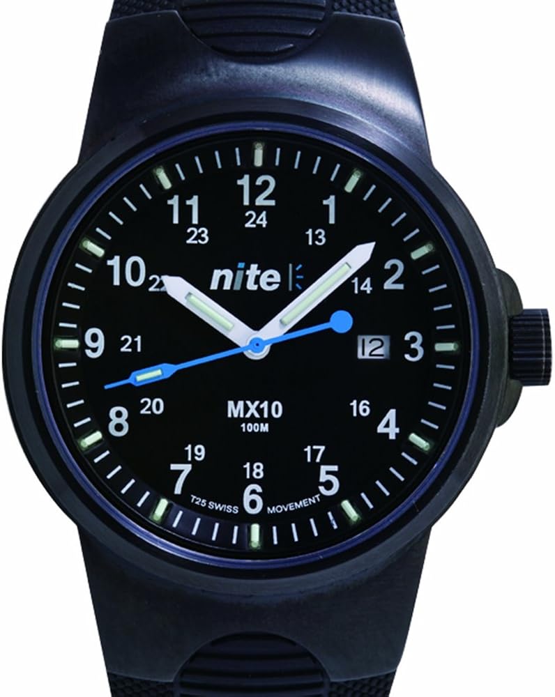 Amazon [ナイト]nite 腕時計 MX10301 3RDモデル MXシリーズ 英国陸軍特殊空挺部隊SAS制式採用モデル ガン