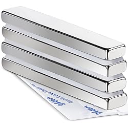 MIKEDE Strong Neodymium Bar Magnets 4 Pack, Heavy
