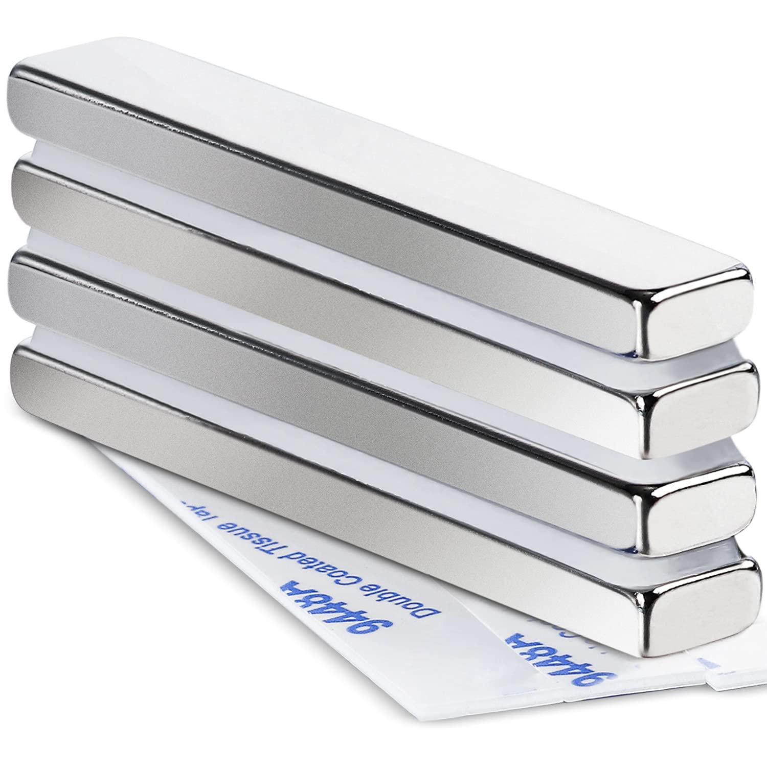 MIKEDE Strong Neodymium Bar Magnets 4 Pack, Heavy