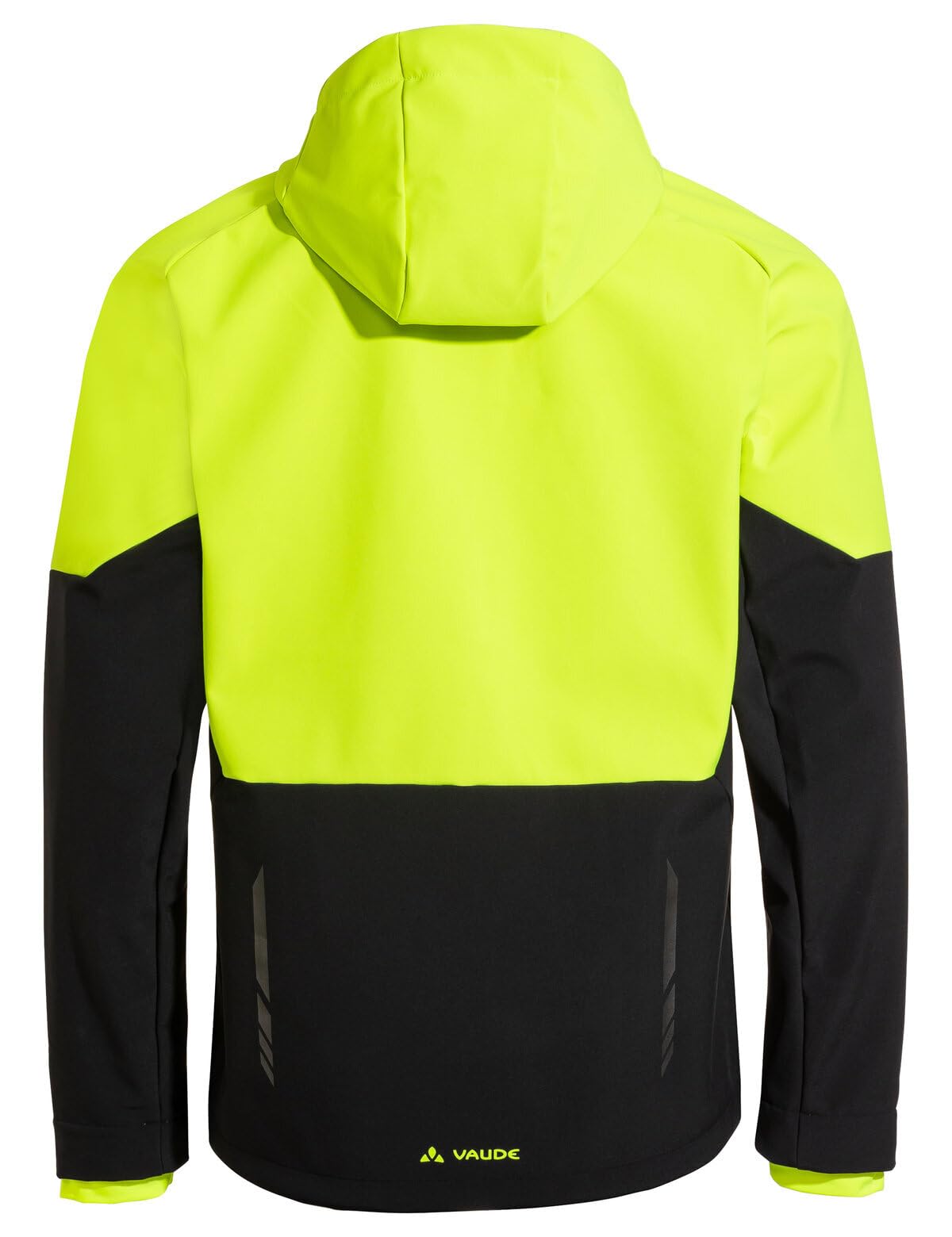 VAUDE Softshell Fahrradjacke Herren Qimsa – Wasserdichte & atmungsaktive Softshelljacke Herren, reflektierende Details, ideal fürs Radfahren im Herbst & Winter - in Gelb, Größe: M 7