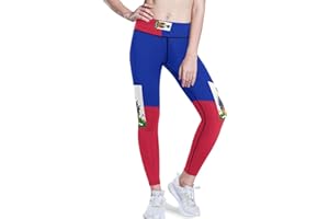 GuoChe Women Leggings Stretchy, High Waisted Sport Pants, XS