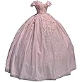 Asulla Lace Appliques Prom Homecoming Dress Off Shoulder Long Quinceanera Sweet 15 16 Party Dress