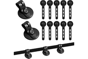 12Pcs Under Desk Cable Management, 2026 New Silicone Adjustable Cable Cord Wire Management Organizer Clips for Under-Office D