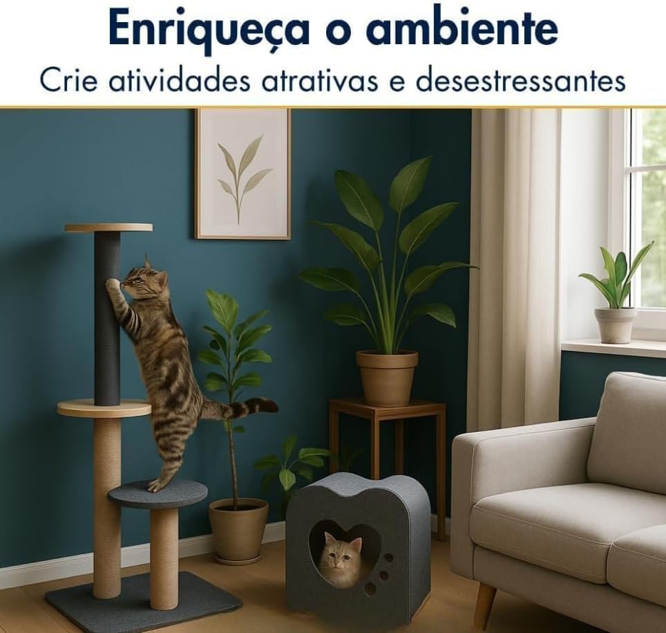 Tapete Arranhador Autoadesivo Premium para Gatos 60x100cm Carpete Resistente Cortável Protetor de Sofá Parede Cama Evita Arranhões Fácil de Aplicar (Preto)