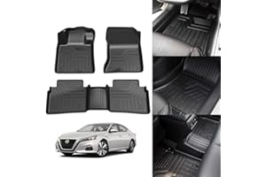 KUST Custom Fit Floor Mats for 2019-2025 2026 Nissan Altima Accessories All Weather Floor Mat Carpet Liners Front Rear 2 Row Seat Black Liner TPE