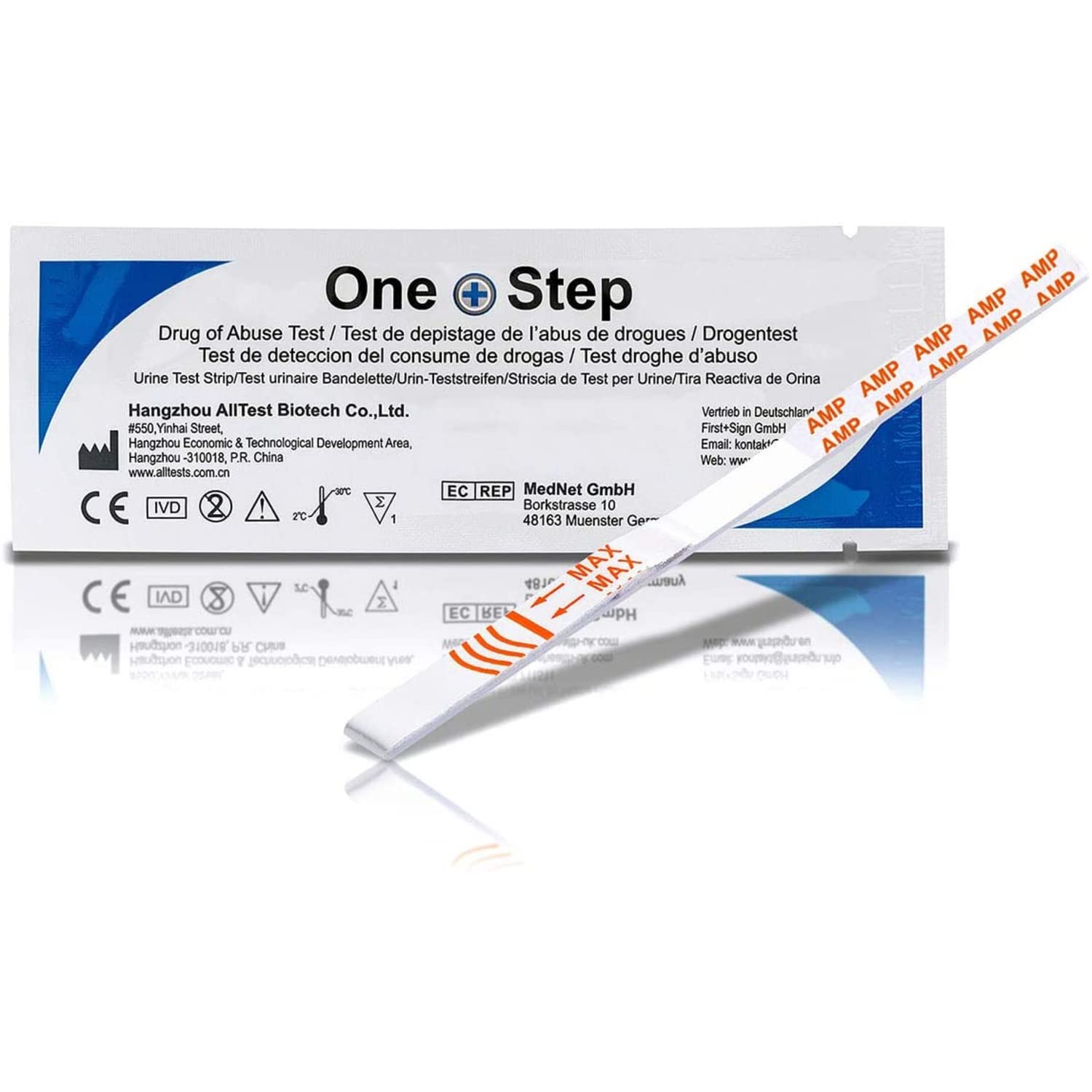 5 x Amphetamines (Speed) Test Urine Drug Testing Kits Strips One Step