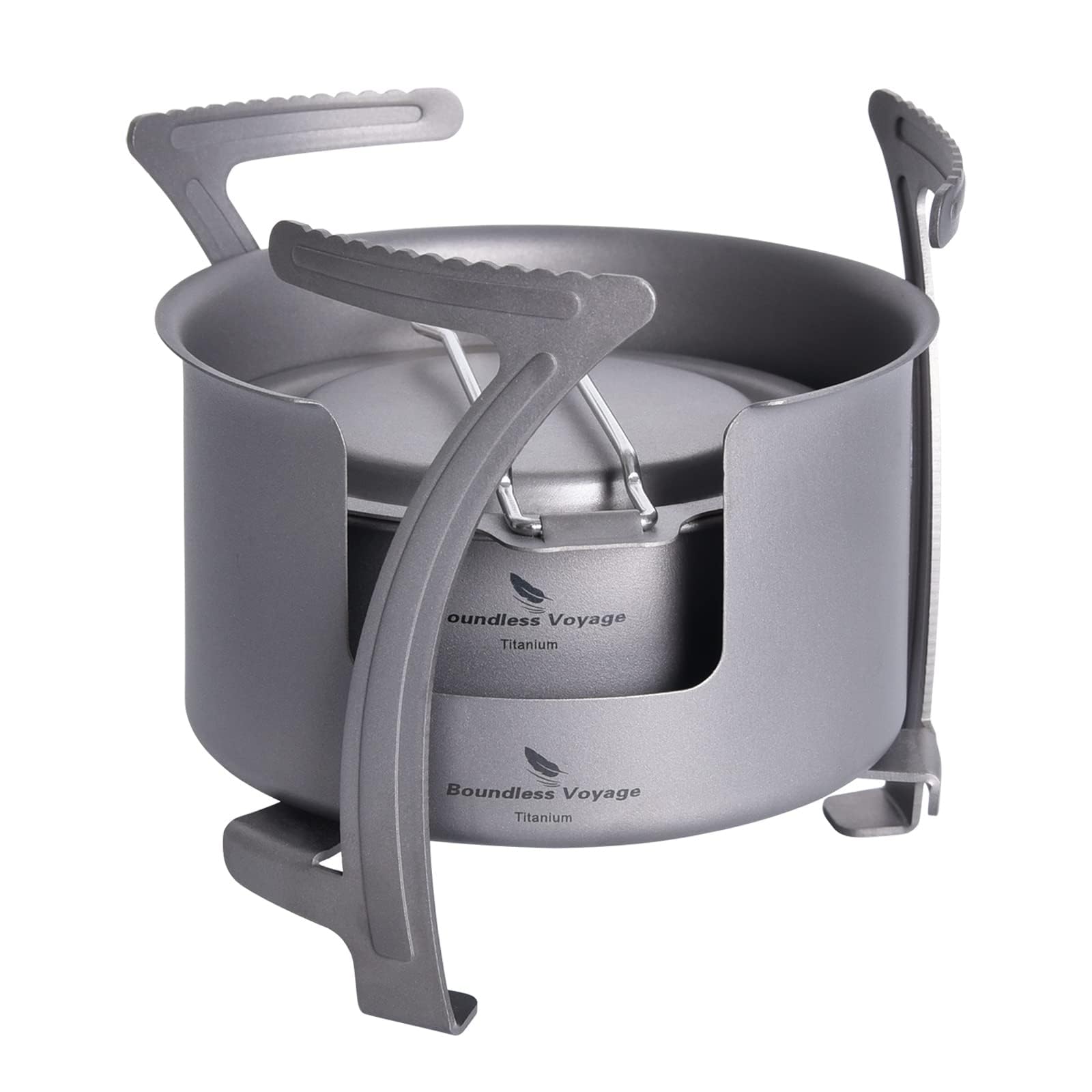 Boundless Voyage Camping Alcohol Stove Ultralight Titanium Wood Burning Stove Outdoor Multi-Fuels Alcohol Stove Ti2013Cuk