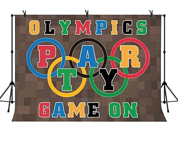 Amazon Com Lylycty 7x5ft Olympic Games Backdrop Of Minecraft