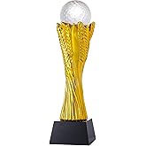 LONGWIN Glass Golf Trophy, Funny Golf Trophies for Tournaments, Sports Competitions, Parties, Golf Centerpieces for Table