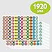 1920 PCS Teacher Reward Encouragement Motivational Sticker Mega Pack in 12 Themes